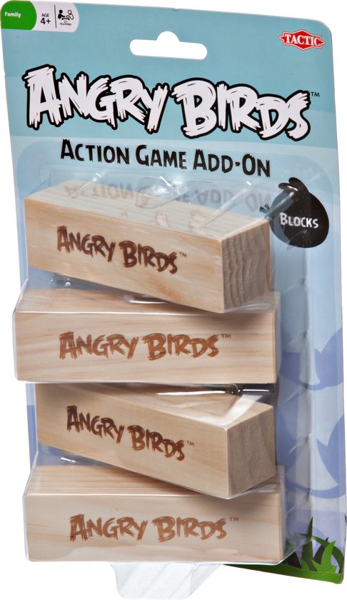 Afbeelding van het spel Angry Birds: uitbreidingsset hout - Indoor Actiespel