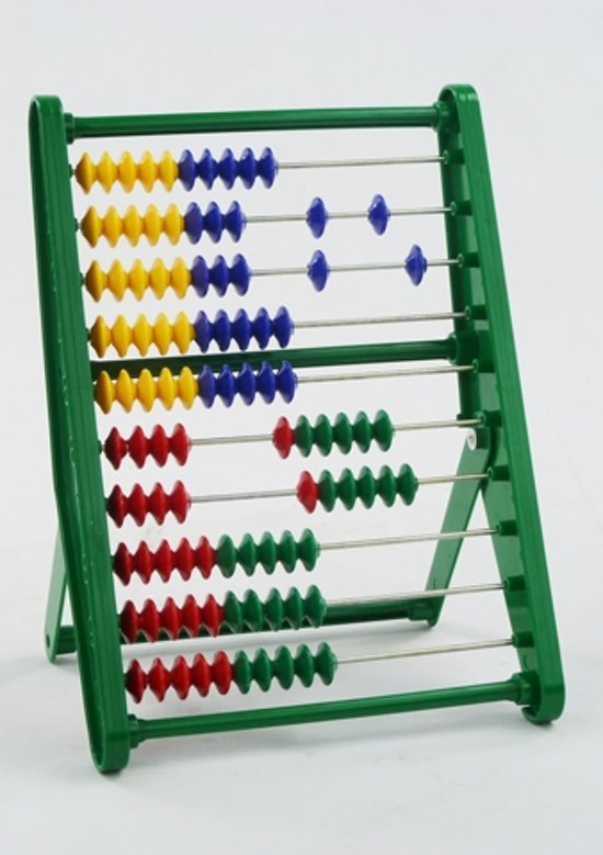 Telraam abacus plastic assorti kleur