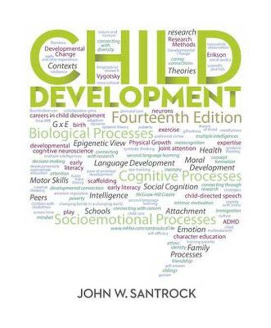 Dominate Your Tests with the Unmatched [Child Development An Introduction,Santrock,14e] Test Bank