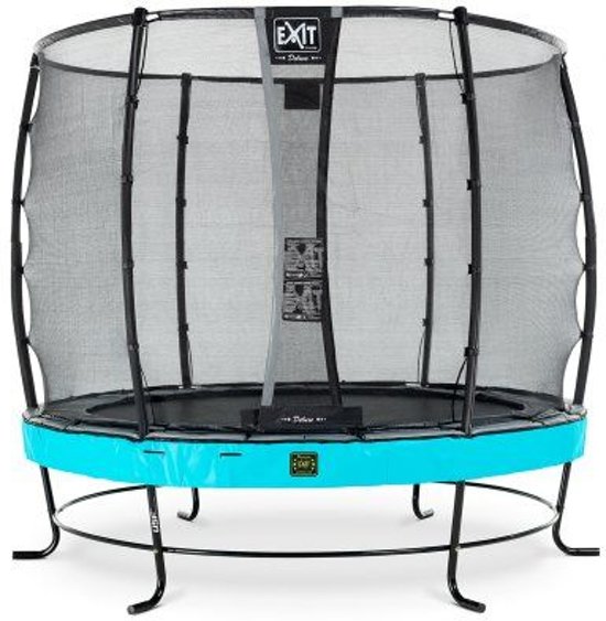 EXIT Elegant trampoline ø305cm met veiligheidsnet Deluxe - blauw