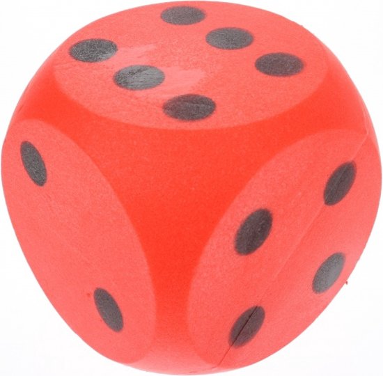 Afbeelding van het spel Hot toys Dobbelsteen schuimrubber rood 15cm