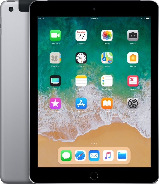Apple iPad (2018) 128 GB Wifi + 4G Space Gray