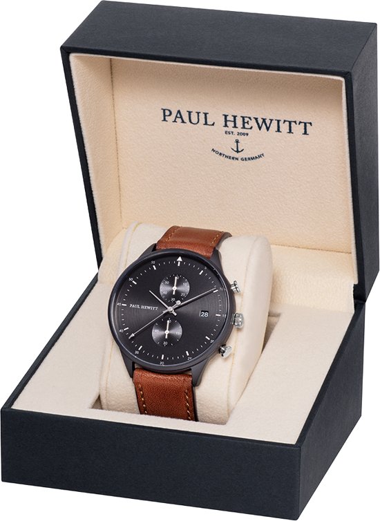Paul Hewitt Chrono Line Black Sunray Horloge