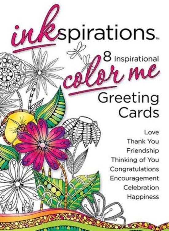 Afbeelding van het spel Inkspirations Color Me Greeting Cards