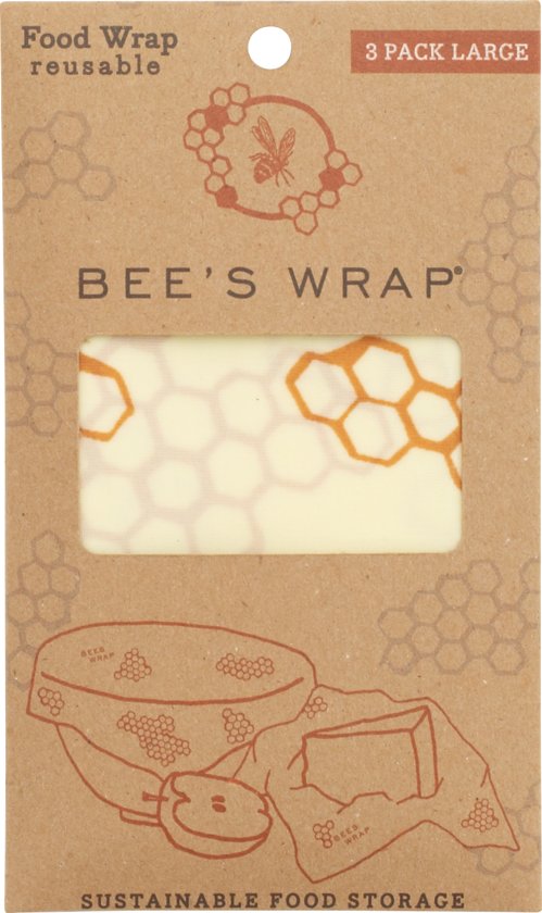 Bee's Wrap Bijenwas Doekjes 3 Pack - Large