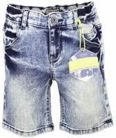 jongens Broek DJ Dutchjeans Bermuda wavecrash lichtblauw jeans maat 104 8719052389118