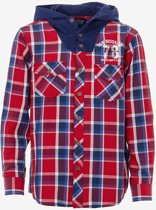 jongens Blouse Tiffosi-jongens-hooded houthakkers blouse/overhemd School-kleur: rood/blauw-maat 116-WINTER 16/17 5604007921396
