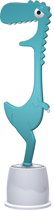 Dhink dinosaurus WC Borstel Grappig en Leuke Toiletborstel Trendy- Blauw
