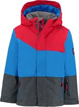 jongens Jas Ziener blauw met rode jongens ski jas Agnolo met 10.000mm waterkolom 4052928650528