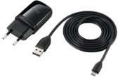 Oplader + (Micro)USB kabel HTC Desire S Zwart Origineel