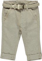 jongens Broek Losan Chic Babykleding voor jongens -bruine  broek met riem - Z18-17 - Maat 68 7081016996481
