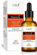 SIMIA™ Original Vitamine C Serum - Met Vitamine E & Hyaluronzuur - Gezichtsserum - Collageen - Anti Rimpel - Anti Acne - Tegen Pigmentvlekken - 30ml