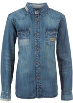 jongens Blouse Tiffosi-jongens-jeans/spijker overhemd/blouse-Donekest-kleur: blauw-maat 128 5604007686530