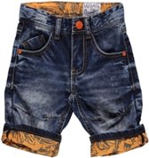 jongens Korte broek Losan jongenskleding-spijkershort met oranje details- Z15-17 - Maat 92 7081013733584