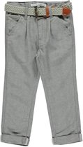 jongens Broek Losan Chic  Jongenskleding - bruine linnen broek met riem - Z18-31 - Maat 92 7081016849527