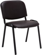 Clp Bezoekersstoel, wactkamerstoel, conferentiestoel KEN - stapelbare stoel - Bruin