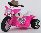 Kinder Harley Politiemotor look 6v roze