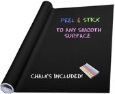 Krijtbord sticker - Schoolbord Sticker - Kinder Krijtsticker - Muursticker - Stickerrol - Kalkbord krijtjes (45 x 200cm)