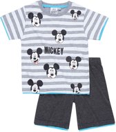 jongens Korte broek Disney-Mickey-T-shirt-en-bermuda-grijs-maat-116 4056085725396