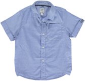 jongens Blouse Losan Chic  Jongenskleding - blauw witte blouse met fguurtjes - Z18-28 - Maat 92 7081012859292