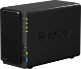Synology data-opslag-servers Intel Celeron N3060, 1.6 - 2.48 GHz, 1 GB DDR3, USB 2.0 x 2, USB 3.0 x 1, eSATA x 1, 60W, 100 - 240V AC
