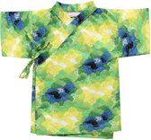 jongens Blouse Lucky Wang NY Jongens Kimono Groen met wolkjes km - LW44 - Maat 68 7091021075521