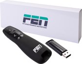 FEN - Draadloze USB Presenter Met Pointer - Zwart