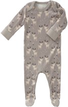 jongens Boxpak Baby pyjama Met Voet Hert - Grijs 8718754234351