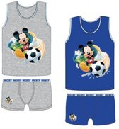 jongens Kledingset Mickey mouse hemd en ondergoed set  blauw maat 128 3609080597591