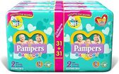 Pampers Baby-Dry Luiers - Maat 2 - 3 tot 6kg - 186 stuks