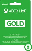 Microsoft Xbox Live Gold - 3 Maanden Abonnement - Xbox 360 + Xbox One
