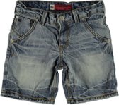 jongens Korte broek Blue Rebel Jongens Jeans short METAL Torn-up wash - Blauw - Maat 98 8717533191045