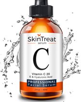 SkinTreat Vitamine C Serum & Hyaluronzuur serum | Anti Aging | Anti Rimpel | Gezicht Serum | Gezichtsverzorging | 60 ml