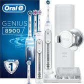 Oral-B Genius 8900 Zilver - Duopack 2 stuks - Elektrische Tandenborstel