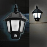 Klassieke Solar Tuinlamp Buitenverlichting | Verlichting Op Zonne Energie Met Bewegingssensor | Sierlijke Design Wandlamp | SensaHome Klassieke Wandlamp