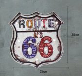 Retro Led Sign Route 66 wit