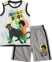 jongens Korte broek Disney-The-Jungle-Book-T-shirt-en-bermuda-wit-maat-140 4056085736101