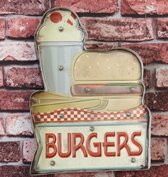 Retro Led Sign Burgers
