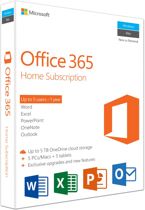 Office 365 Home  - 1 jaar - Engels doosje (install