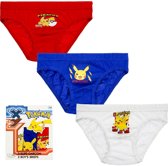 jongens Onderbroek Pok�mon - Pikachu Kinder 3 Pack Slips 4/5 Jaar 3609081263181