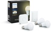 Philips Hue - Nieuw: 2017  - White Starterkit inclusief Hue dimmer switch en extra Hue lamp - E27