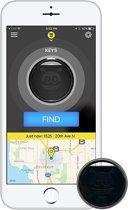 Pebblebee FINDER - Bluetooth Tracker - Sleutelhanger - Gratis App - Vervangbare Batterij - Stainless Steel - LED - Zwart