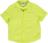 jongens Blouse Losan Chic Baby Jongenskleding - Lime groene bloes linnen - Z18-25 - Maat 68 7081013309420