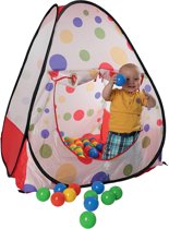 Tipi Tent met 100 Ballenbak Ballen - 104x104x110 cm