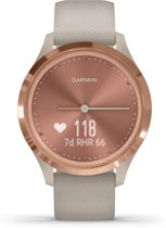 Garmin Vivomove 3S - hybride smartwatch - 39 mm - Rozegoud/zandkleurig