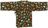 jongens Blouse Lucky Wang NY Jongens Kimono Groen met Retroprint ls - LW104 - Maat 98 7091025703215