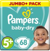 Pampers Baby Dry Luiers - maat  5+ - 68 stuks