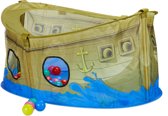relaxdays ballenbak piratenschip met 50 ballen - ballenbad set piraten - open ontwerp