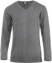 jongens Broek Aston heren V-neck sweater grijs melange s 7332413437504