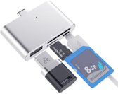USB-C 4 in 1 adapter OTG Micro SD kaartlezer - USB C Hub (1x USB C, 1x USB, 1x Micro SD, 1x SD Kaart)